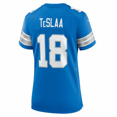 Isaac TeSlaa Detroit Lions Women's Game Player Jersey Blue | Nike for Sale
