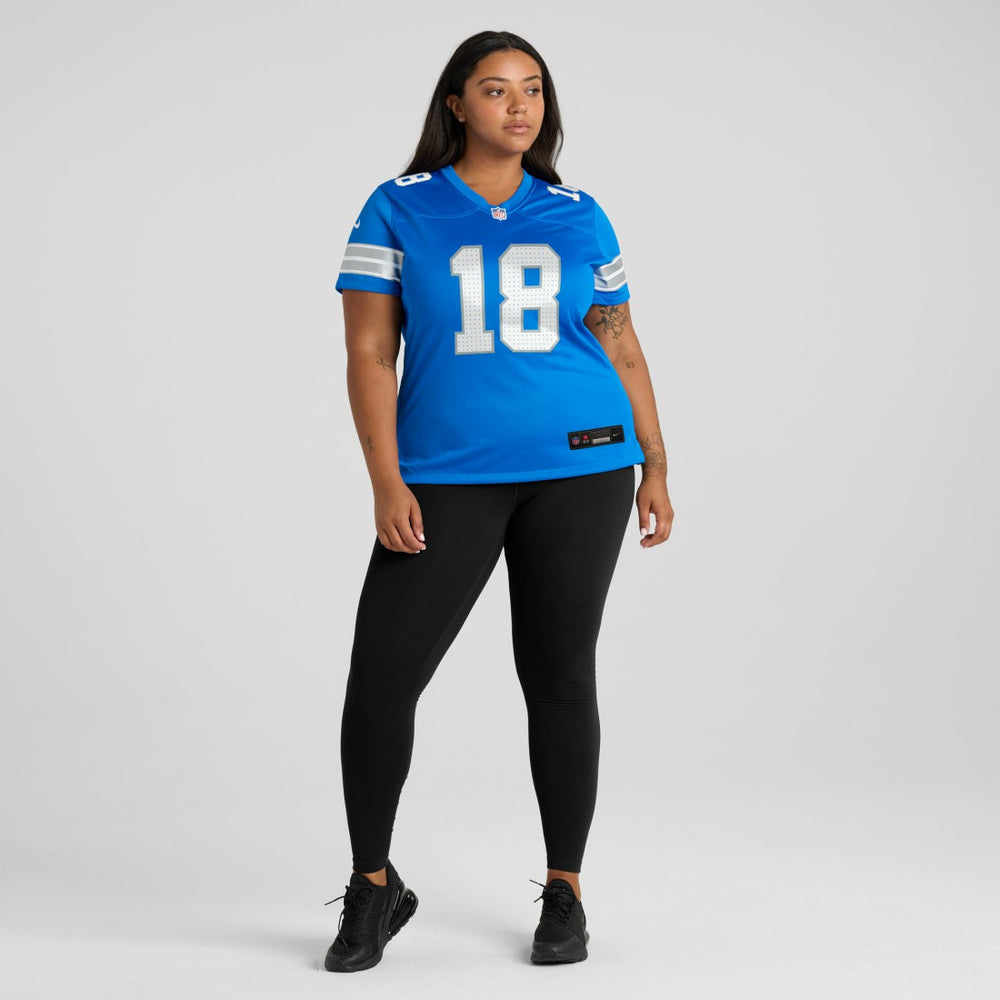 Isaac TeSlaa Detroit Lions Women's Game Player Jersey Blue | Nike for Sale