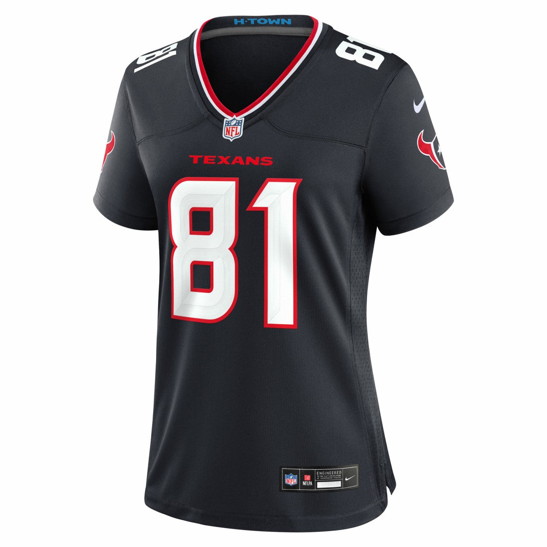 Jayden Higgins Houston Texans Women's Game Jersey Navy | Nike for Sale