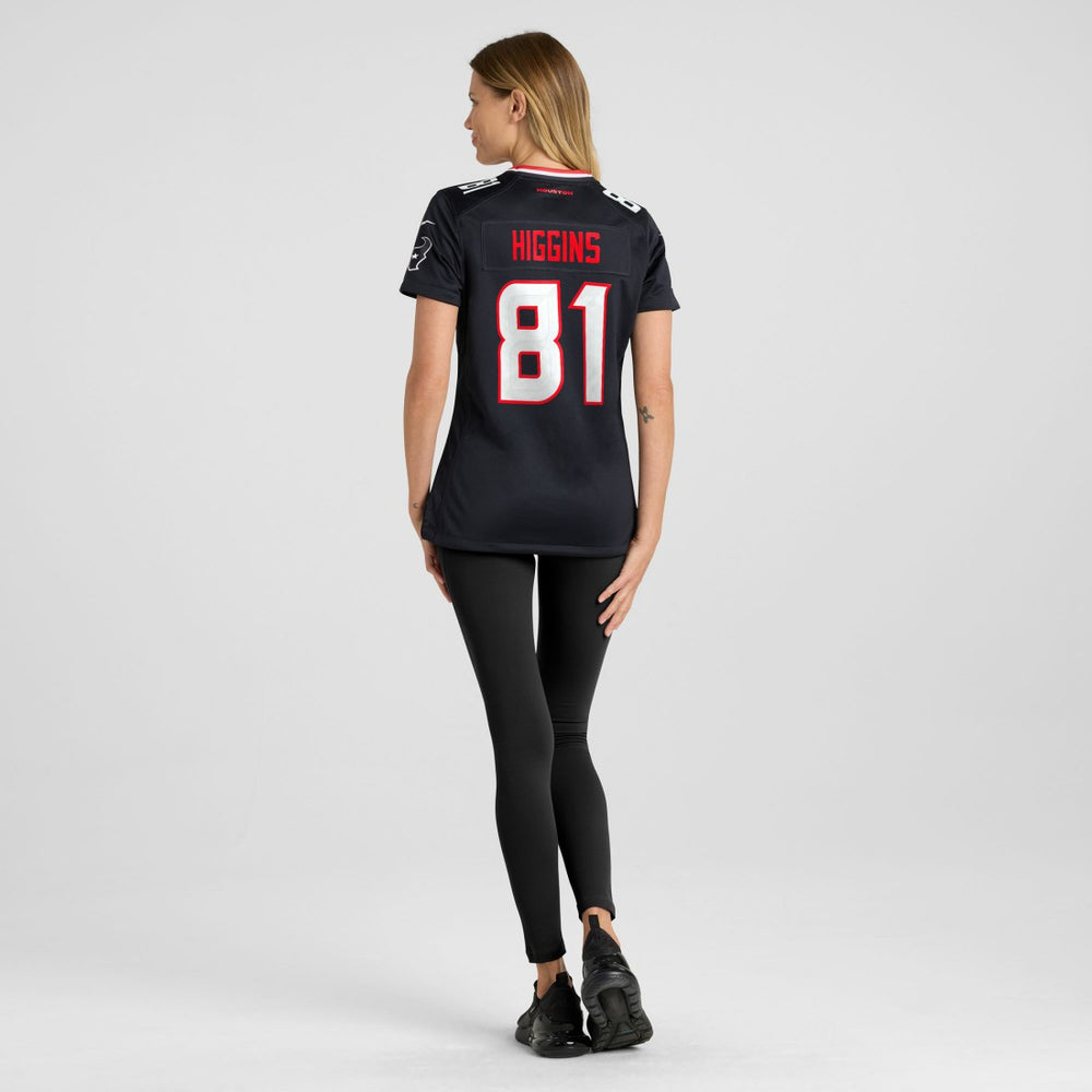 Jayden Higgins Houston Texans Women's Game Jersey Navy | Nike for Sale
