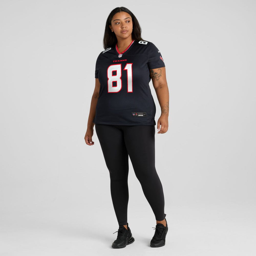 Jayden Higgins Houston Texans Women's Game Jersey Navy | Nike for Sale