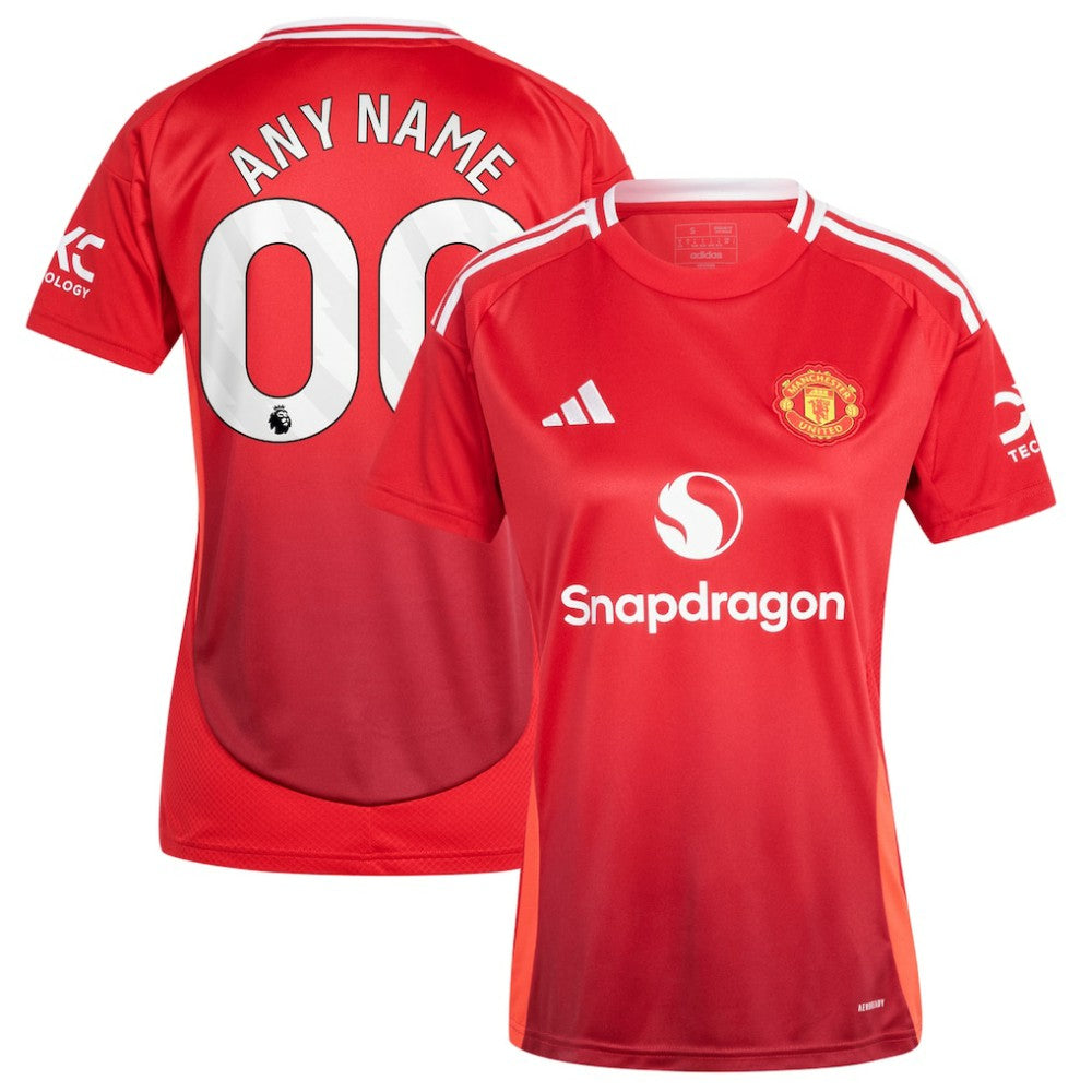 Manchester United Women's 2024/25 Home Replica Custom Jersey Red | Adidas cheap