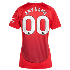 Manchester United Women's 2024/25 Home Replica Custom Jersey Red | Adidas cheap