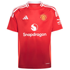 Manchester United Youth 2024/25 Home Replica Custom Jersey Red | Adidas cheap
