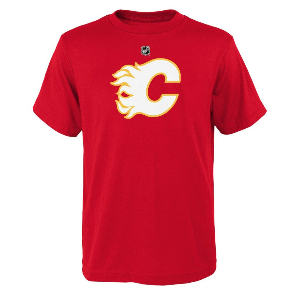 Calgary Flames Youth Primary Logo T-Shirt - Red - NHL