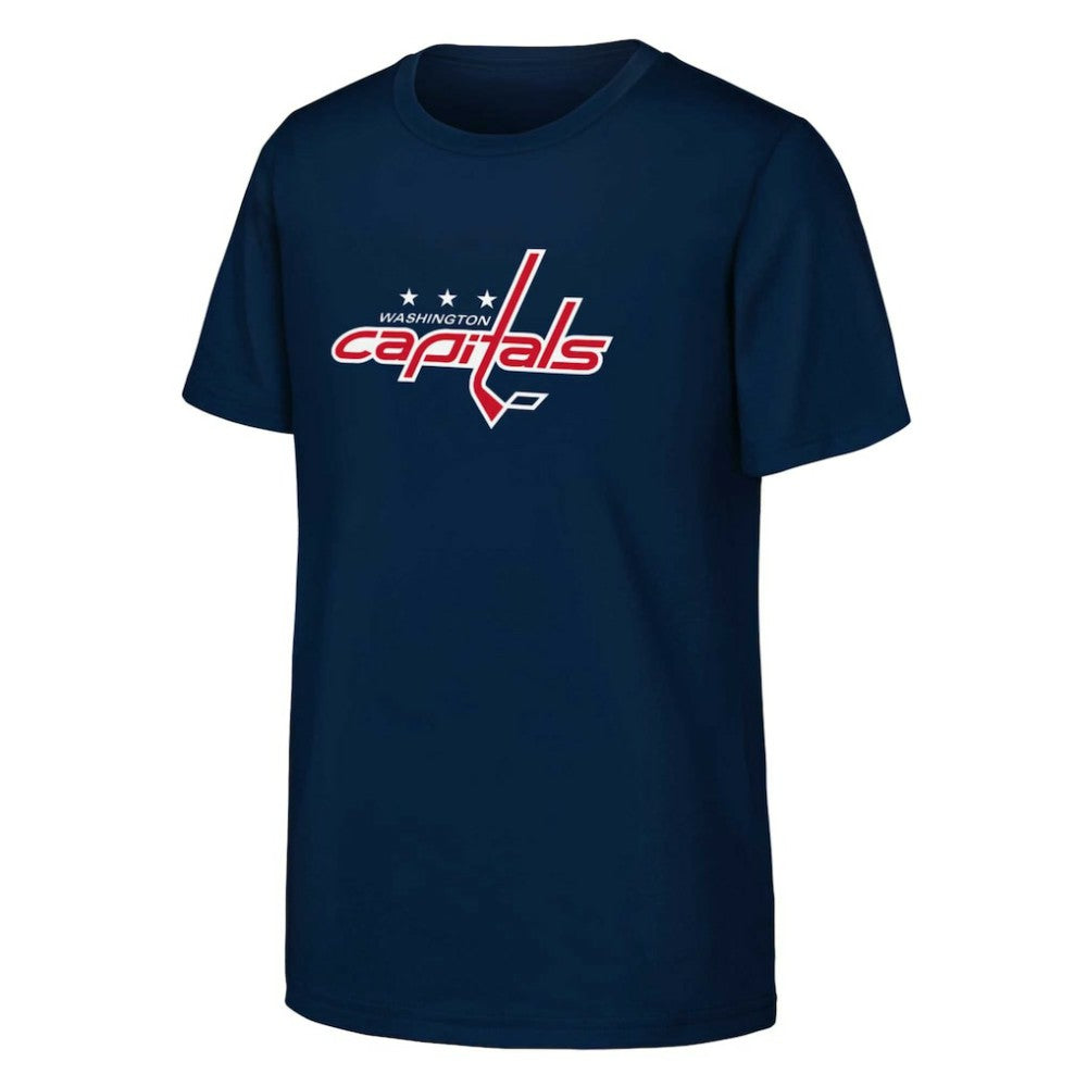 Washington Capitals Youth Primary Logo T-Shirt - Navy - NHL