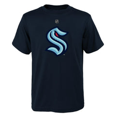 Seattle Kraken Youth Primary Logo T-Shirt - Deep Sea Blue - NHL