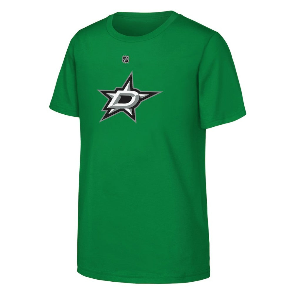 Dallas Stars Youth Primary Logo T-Shirt - Kelly Green - NHL