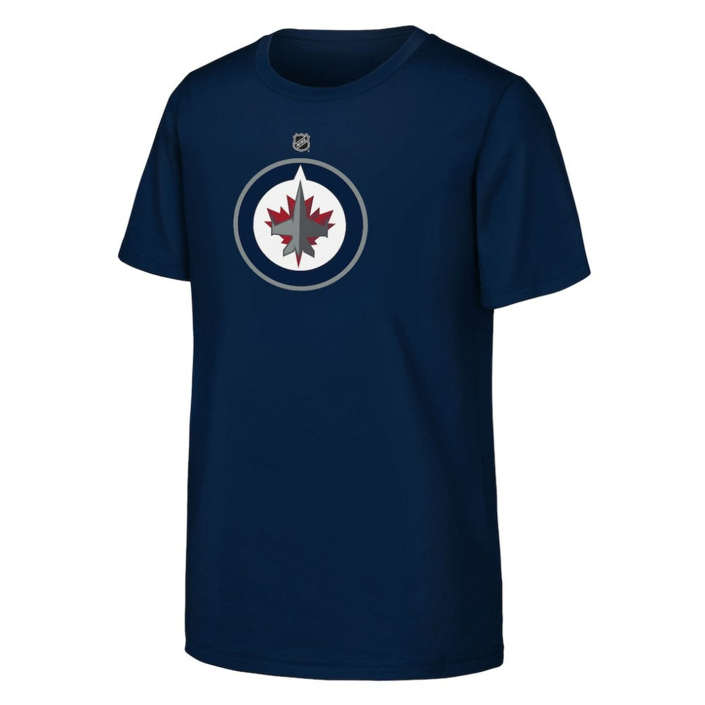 Winnipeg Jets Youth Primary Logo T-Shirt - Navy - NHL
