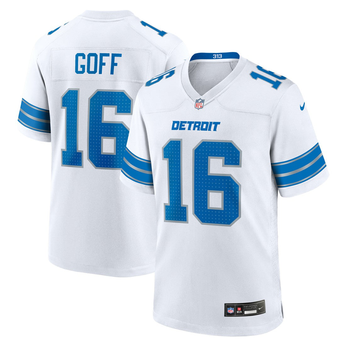 Jared Goff Detroit Lions Game Jersey White | Nike for Sale