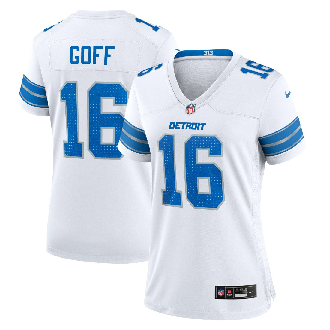 Jared Goff Detroit Lions Women's Game Jersey White | Nike for Sale