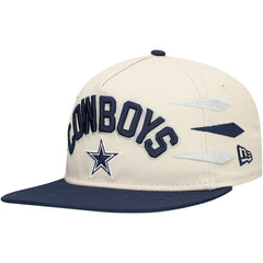 Dallas Cowboys New Era Athletic Golfer Adjustable Hat Stone/Navy | NFL