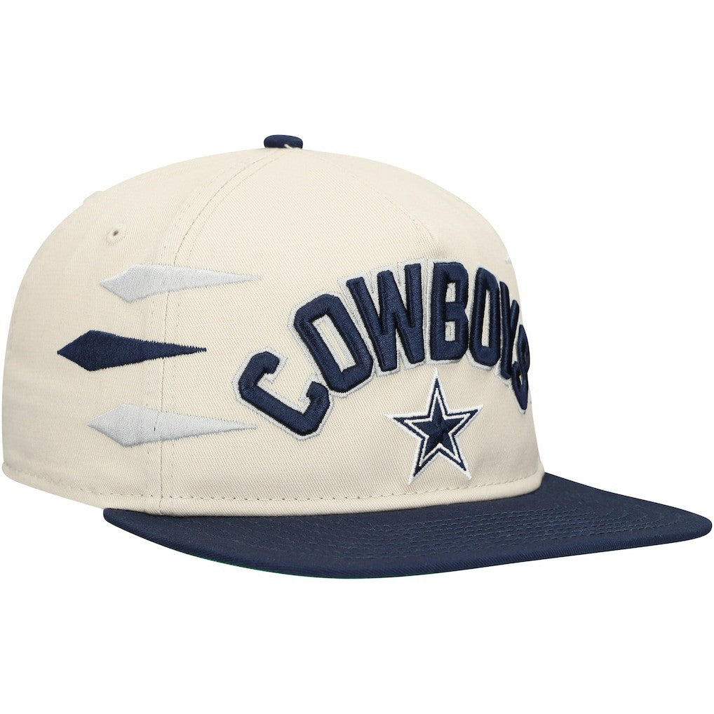 Dallas Cowboys New Era Athletic Golfer Adjustable Hat Stone/Navy | NFL