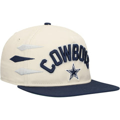Dallas Cowboys New Era Athletic Golfer Adjustable Hat Stone/Navy | NFL
