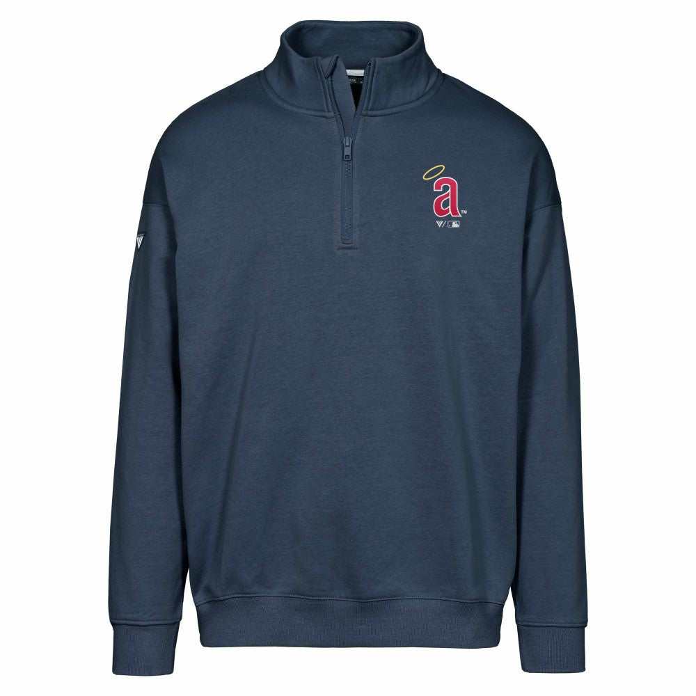 Los Angeles Angels Levelwear Murray Core Logo Quarter-Zip Pullover Top - MLB