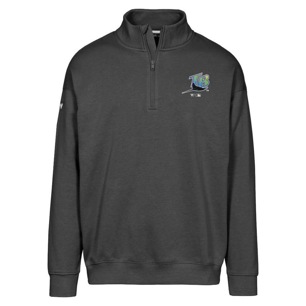 Tampa Bay Rays Levelwear Murray Core Logo Quarter-Zip Pullover Top - MLB