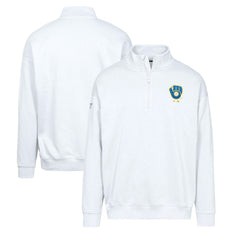 Milwaukee Brewers Levelwear Murray Core Logo Quarter-Zip Pullover Top - MLB