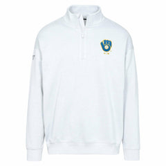 Milwaukee Brewers Levelwear Murray Core Logo Quarter-Zip Pullover Top - MLB
