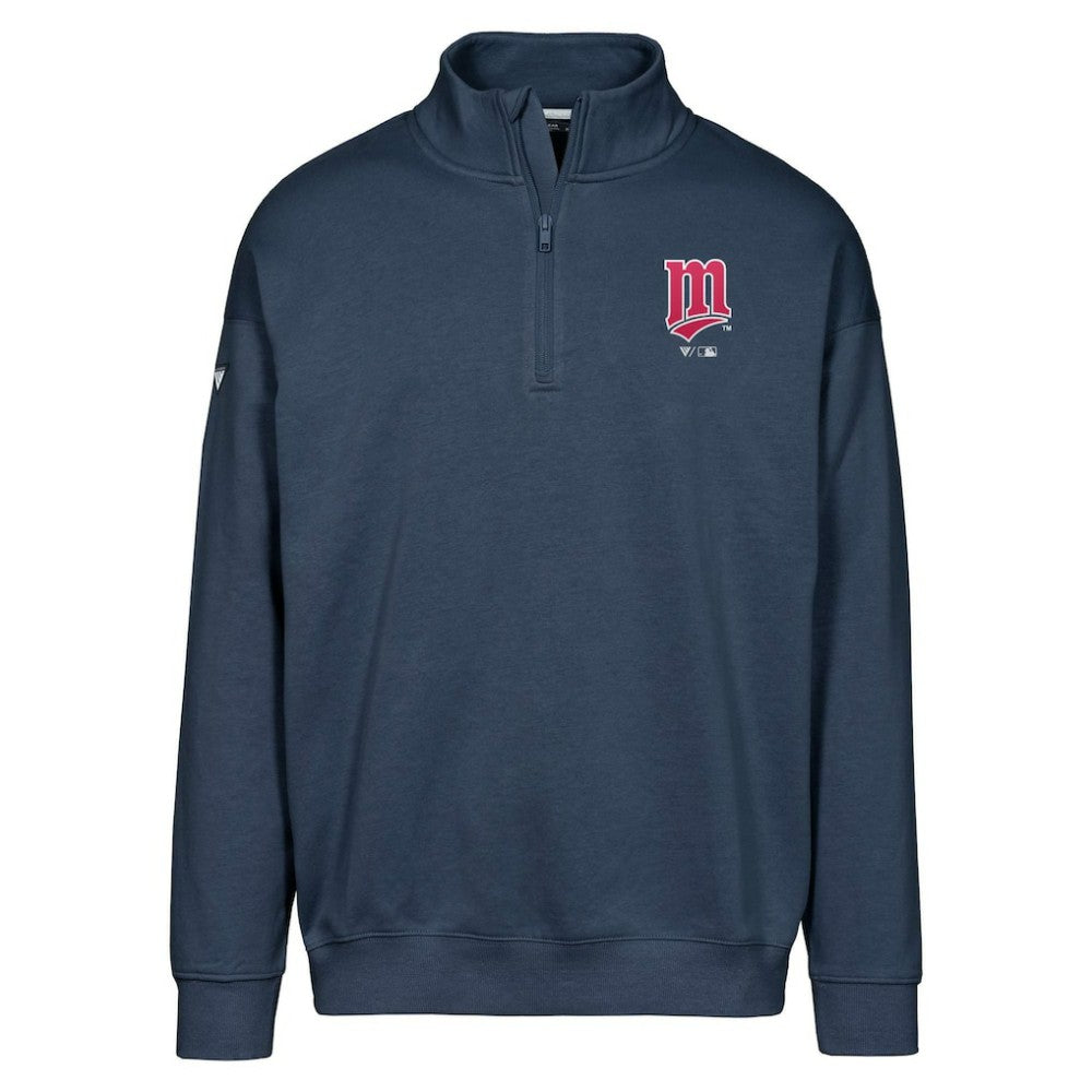 Minnesota Twins Levelwear Murray Core Logo Quarter-Zip Pullover Top - MLB