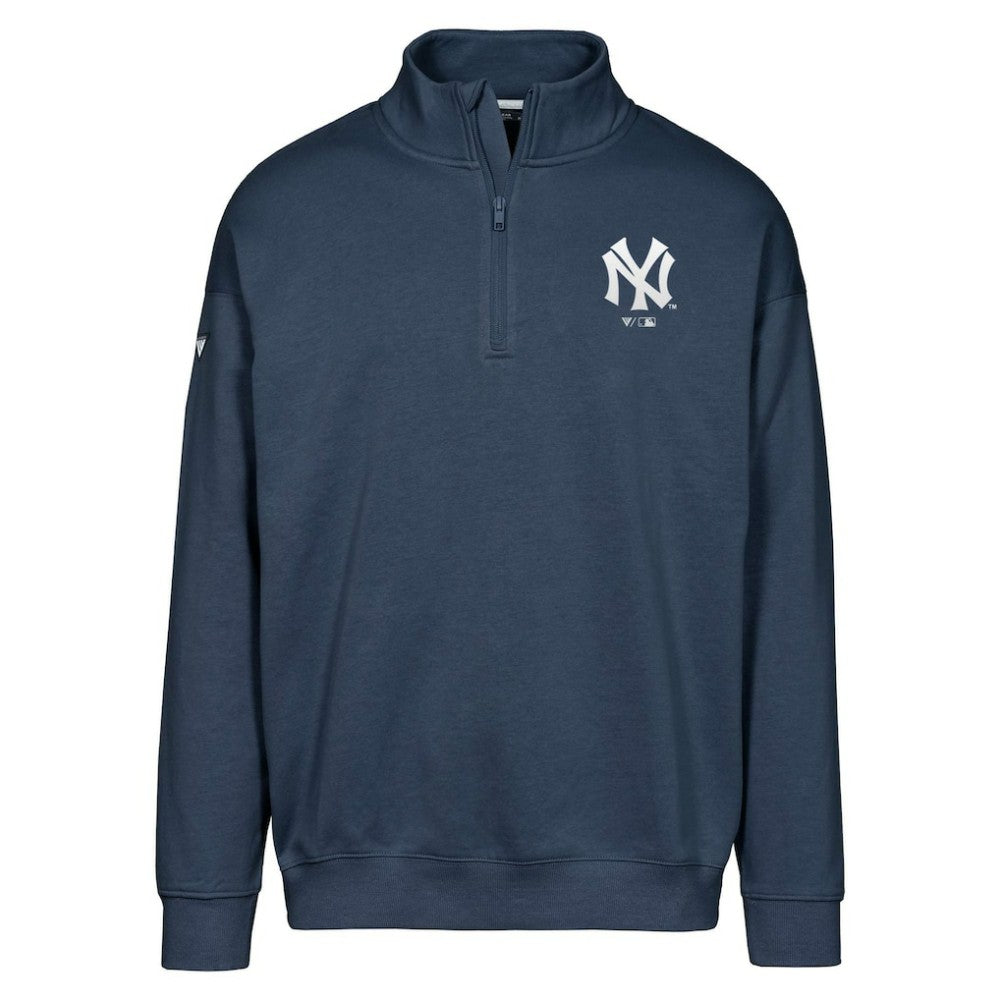 New York Yankees Levelwear Murray Core Logo Quarter-Zip Pullover Top - MLB