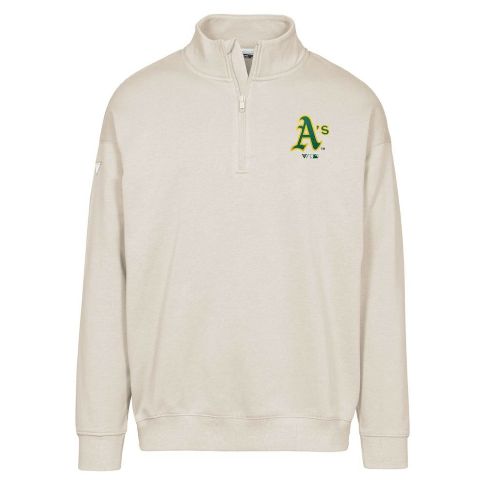 Athletics Levelwear Murray Core Logo Quarter-Zip Pullover Top - MLB