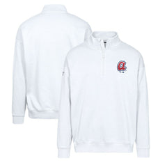 Atlanta Braves Levelwear Murray Core Logo Quarter-Zip Pullover Top - MLB