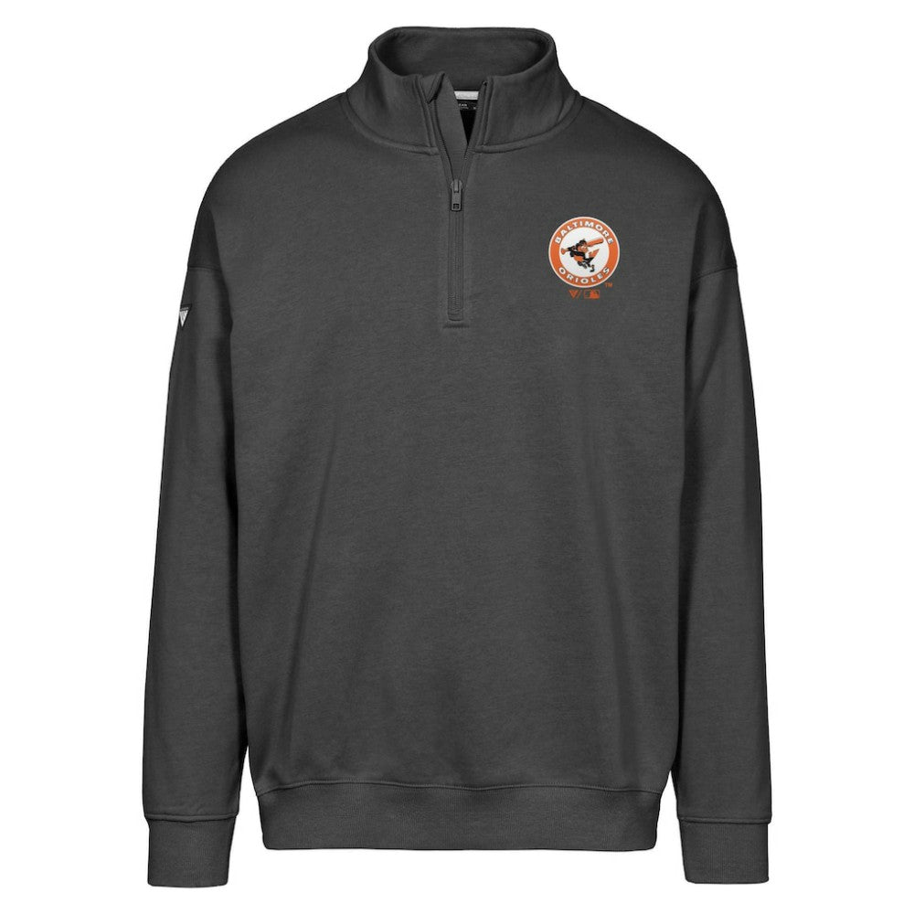 Baltimore Orioles Levelwear Murray Core Logo Quarter-Zip Pullover Top - MLB