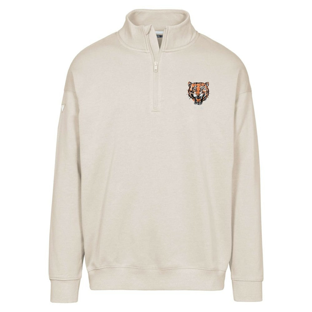 Detroit Tigers Levelwear Murray Core Logo Quarter-Zip Pullover Top - MLB