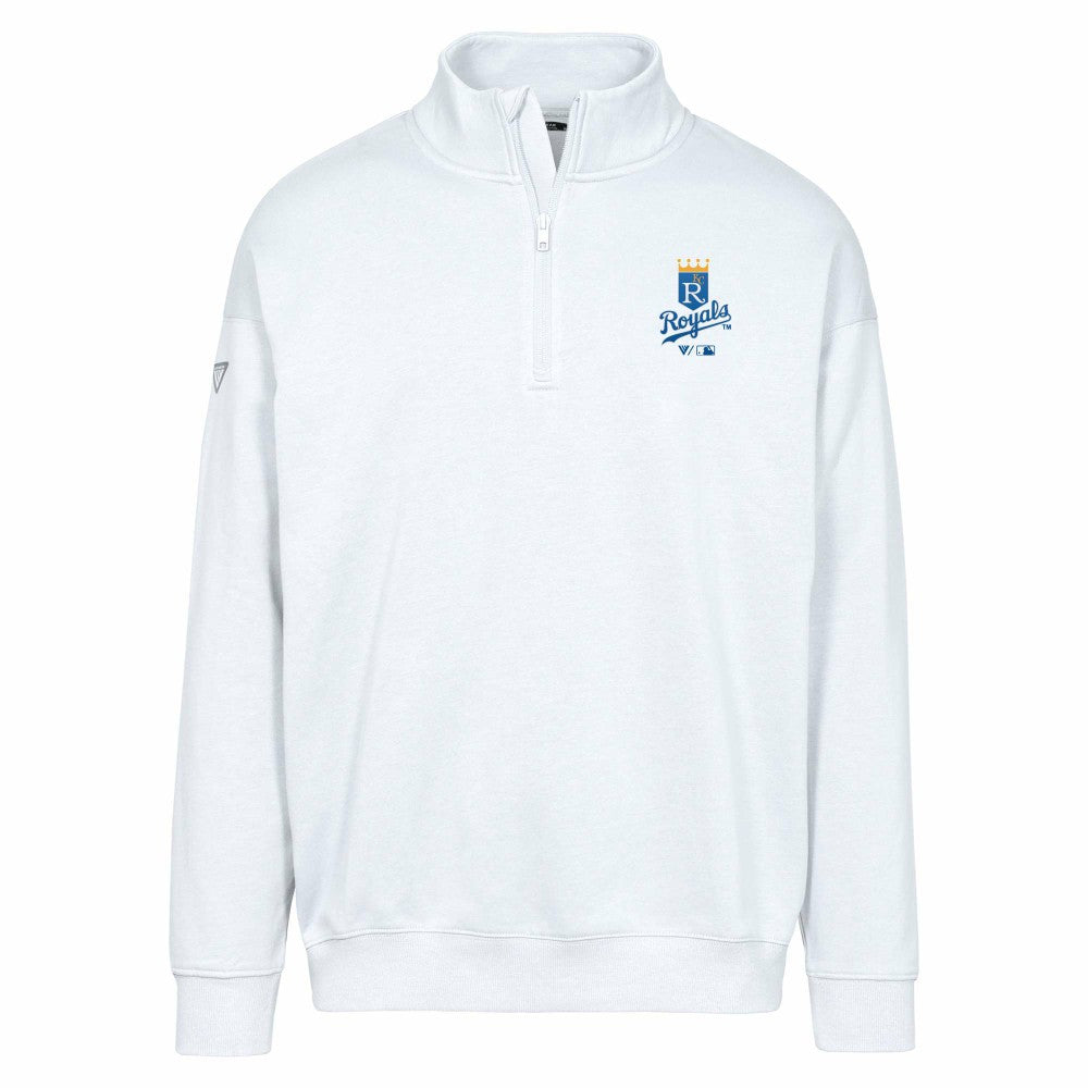 Kansas City Royals Levelwear Murray Core Logo Quarter-Zip Pullover Top - MLB