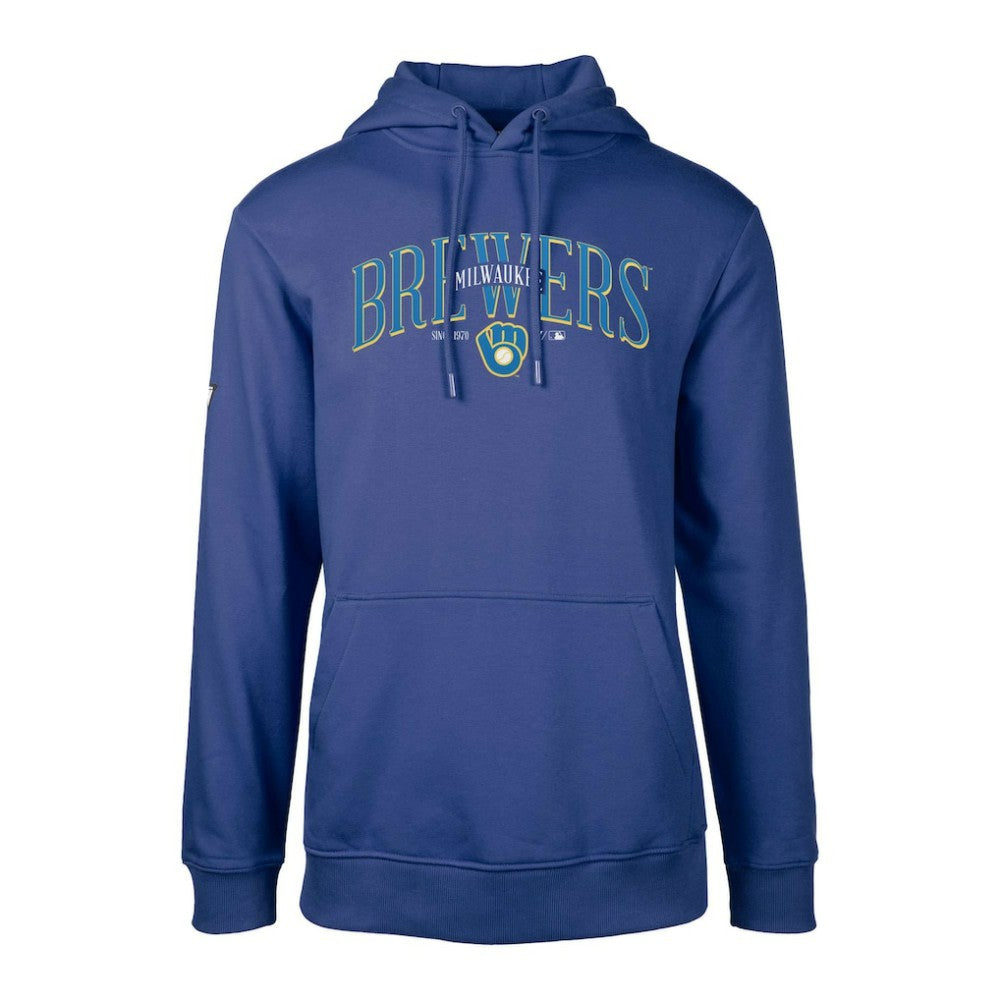 Milwaukee Brewers Levelwear Cooperstown Collection Podium Retro Spellout Pullover Hoodie - MLB