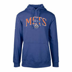 New York Mets Levelwear Cooperstown Collection Podium Retro Spellout Pullover Hoodie - MLB