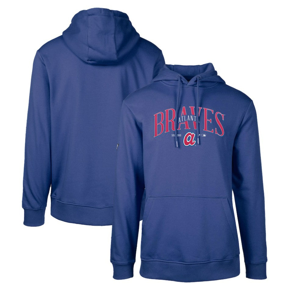 Atlanta Braves Levelwear Cooperstown Collection Podium Retro Spellout Pullover Hoodie - MLB