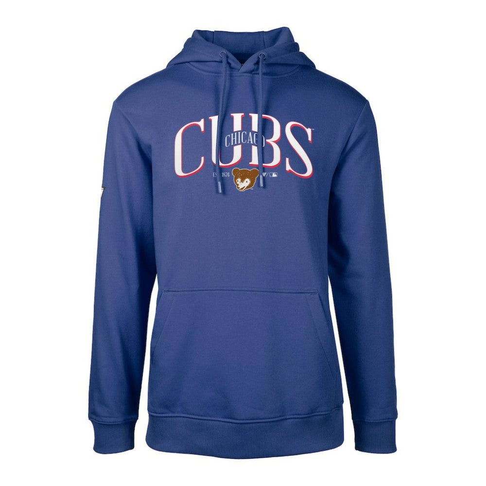 Chicago Cubs Levelwear Cooperstown Collection Podium Retro Spellout Pullover Hoodie - MLB