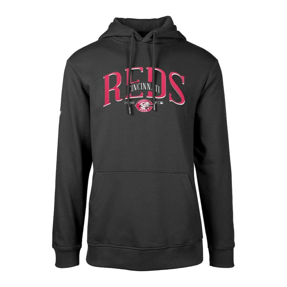Cincinnati Reds Levelwear Cooperstown Collection Podium Retro Spellout Pullover Hoodie - MLB