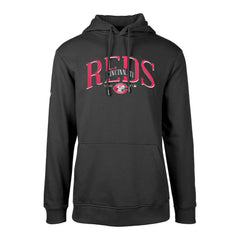 Cincinnati Reds Levelwear Cooperstown Collection Podium Retro Spellout Pullover Hoodie - MLB