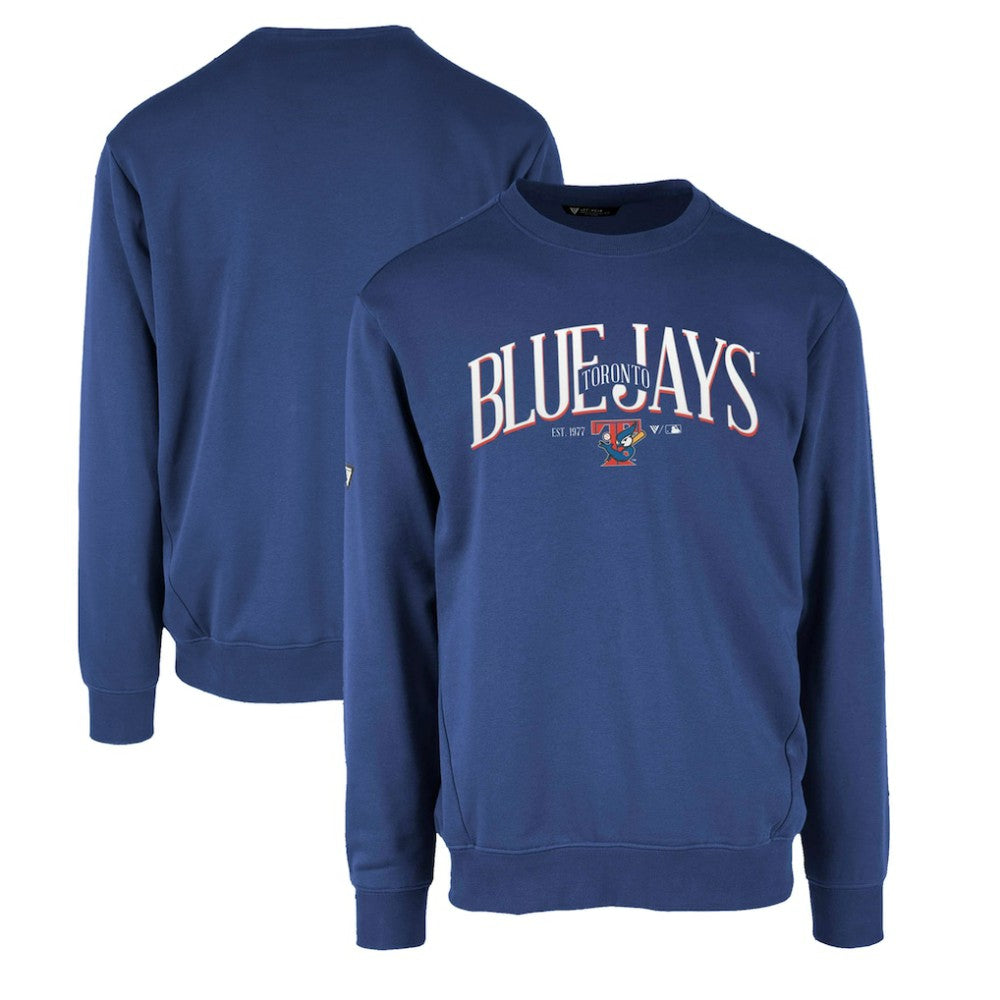 Toronto Blue Jays Levelwear Zane Cooperstown Collection Retro Spellout Pullover Sweatshirt - MLB
