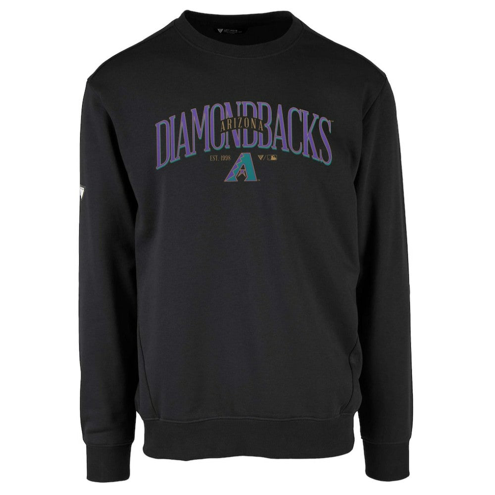 Arizona Diamondbacks Levelwear Zane Cooperstown Collection Retro Spellout Pullover Sweatshirt - MLB