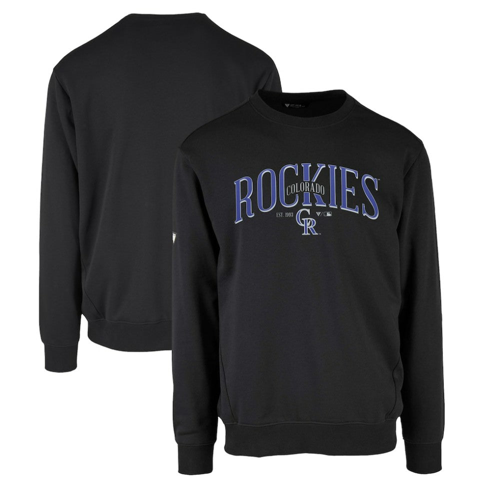Colorado Rockies Levelwear Zane Cooperstown Collection Retro Spellout Pullover Sweatshirt - MLB