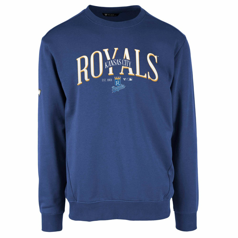 Kansas City Royals Levelwear Zane Cooperstown Collection Retro Spellout Pullover Sweatshirt - MLB