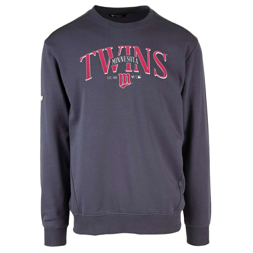 Minnesota Twins Levelwear Zane Cooperstown Collection Retro Spellout Pullover Sweatshirt - MLB