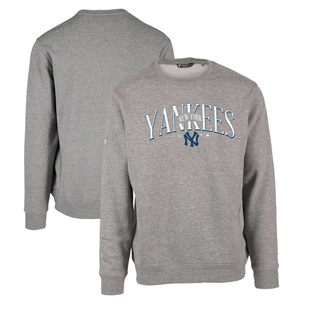 New York Yankees Levelwear Zane Cooperstown Collection Retro Spellout Pullover Sweatshirt - MLB