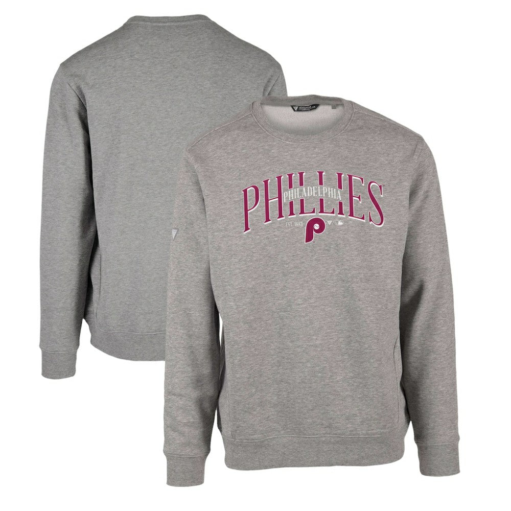 Philadelphia Phillies Levelwear Zane Cooperstown Collection Retro Spellout Pullover Sweatshirt - MLB