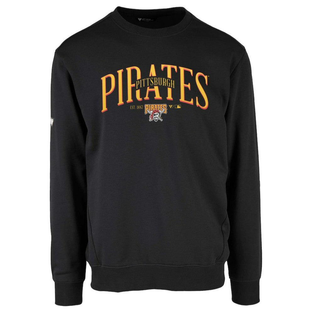 Pittsburgh Pirates Levelwear Zane Cooperstown Collection Retro Spellout Pullover Sweatshirt - MLB