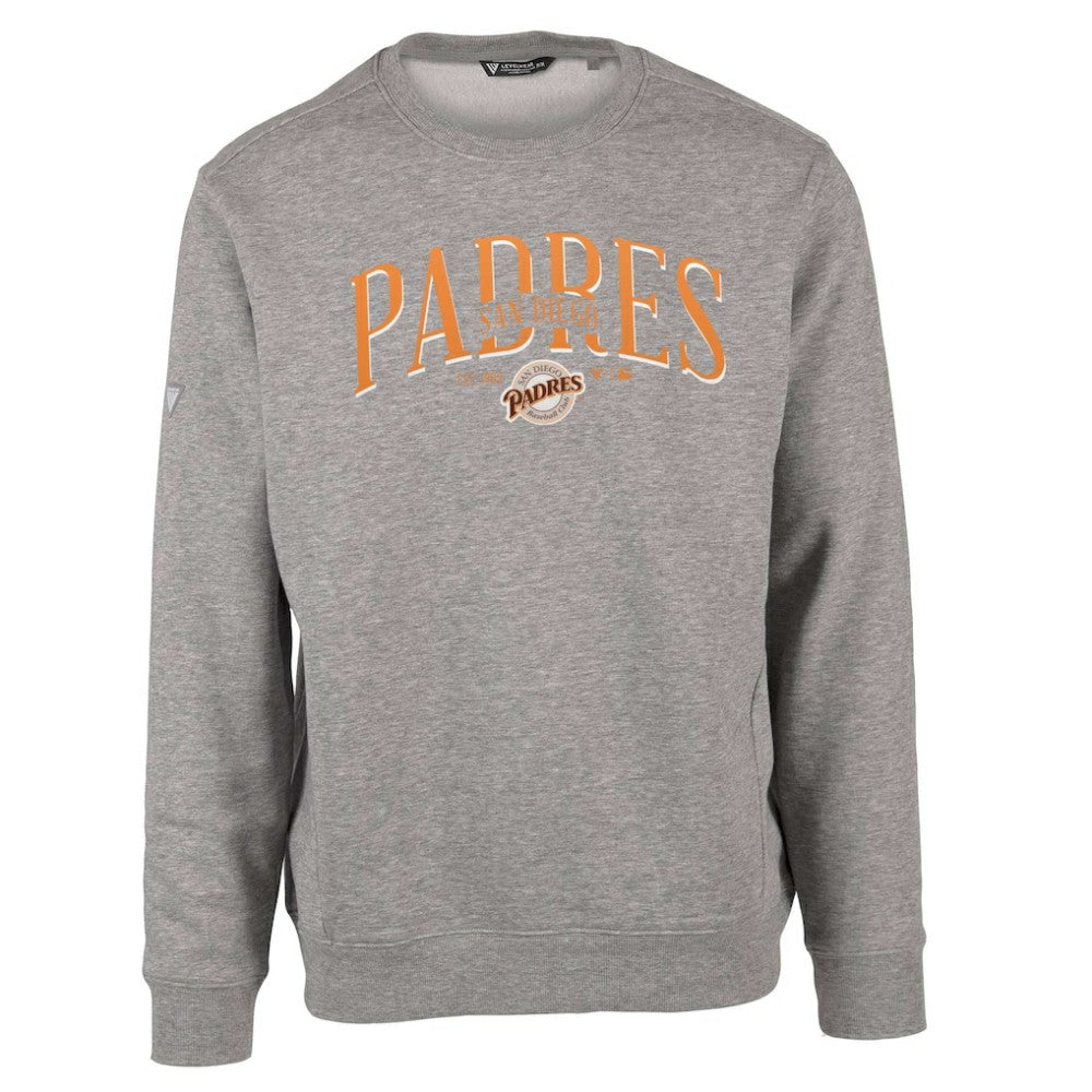 San Diego Padres Levelwear Zane Cooperstown Collection Retro Spellout Pullover Sweatshirt - MLB