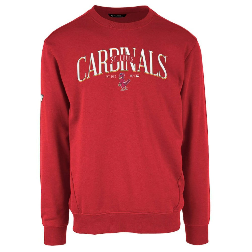 St. Louis Cardinals Levelwear Zane Cooperstown Collection Retro Spellout Pullover Sweatshirt - MLB