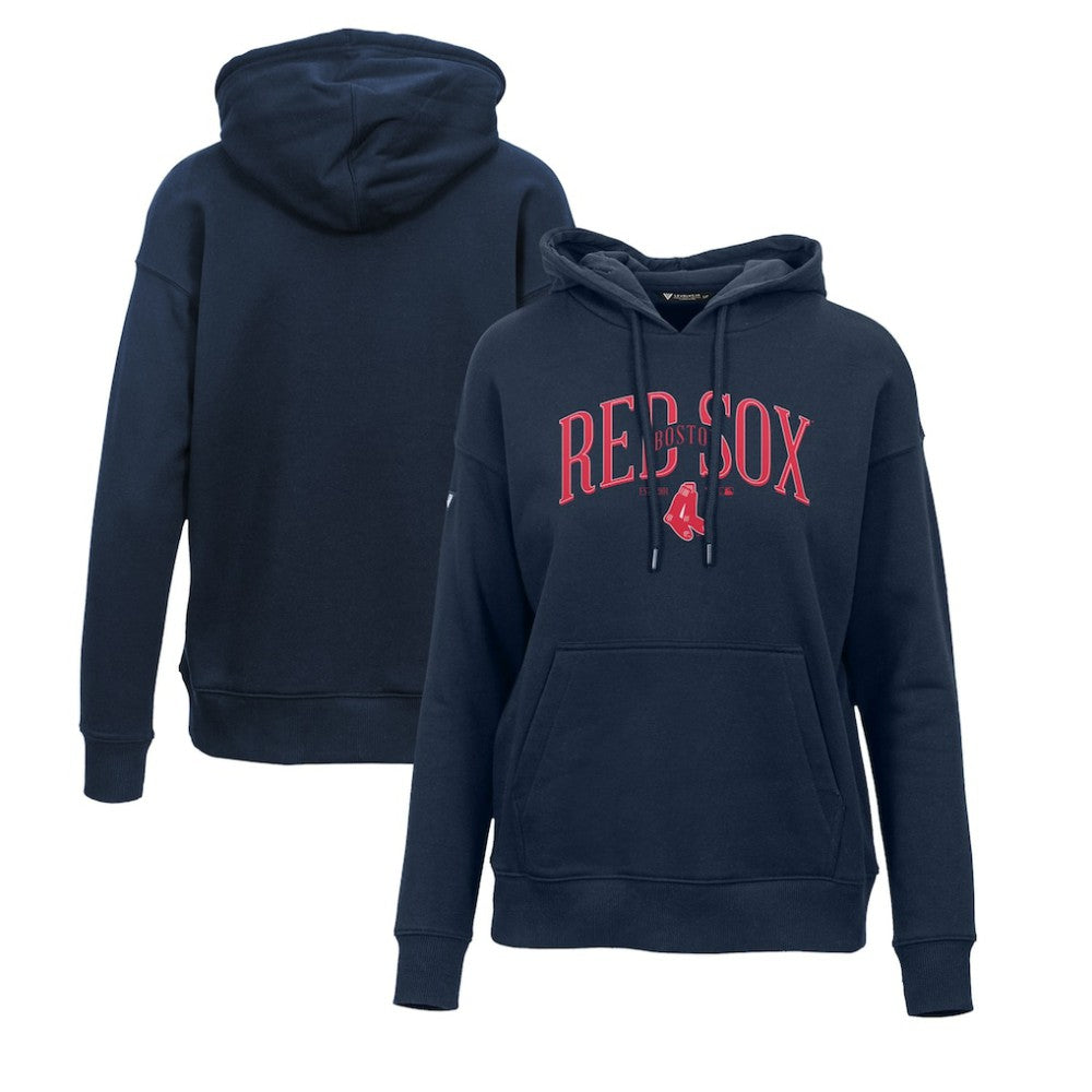 Boston Red Sox Levelwear Women's Adorn Cooperstown Collection Retro Spellout Pullover Hoodie - MLB