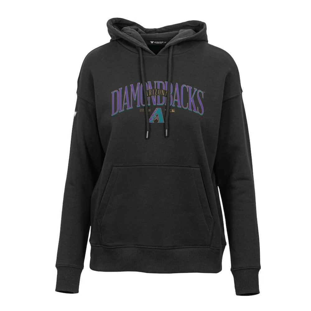 Arizona Diamondbacks Levelwear Women's Adorn Cooperstown Collection Retro Spellout Pullover Hoodie - MLB