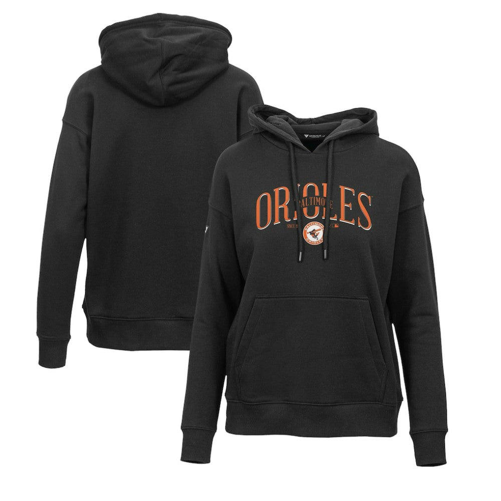 Baltimore Orioles Levelwear Women's Adorn Cooperstown Collection Retro Spellout Pullover Hoodie - MLB