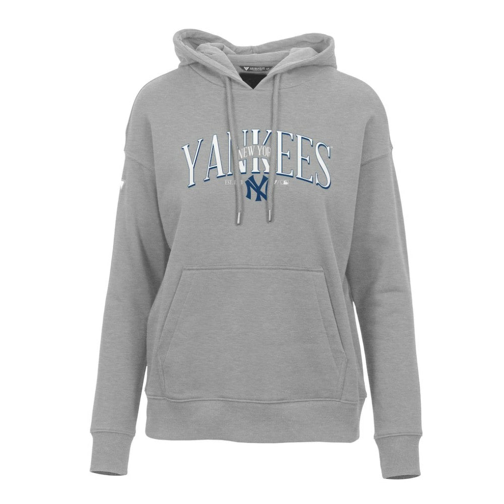 New York Yankees Levelwear Women's Adorn Cooperstown Collection Retro Spellout Pullover Hoodie - MLB