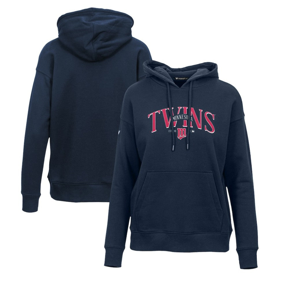 Minnesota Twins Levelwear Women's Adorn Cooperstown Collection Retro Spellout Pullover Hoodie - MLB